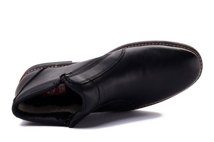 RIEKER TEX 33160-00 black, botki męskie