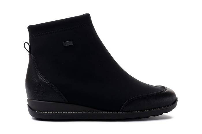 RIEKER TEX 44276-00 black, botki damskie