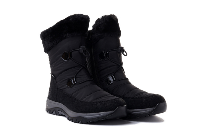 RIEKER TEX M9683-00 black, śniegowce damskie