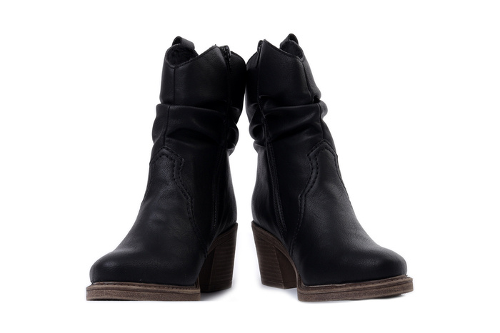 RIEKER Y1284-00 black, botki damskie