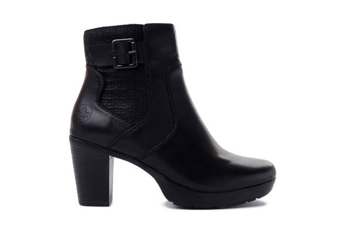 RIEKER Y2252-00 black, botki damskie