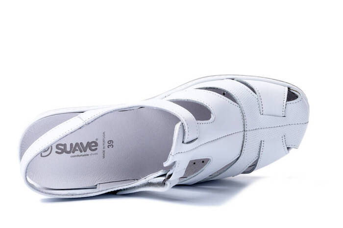 SUAVE 720007-03 white, sandały damskie