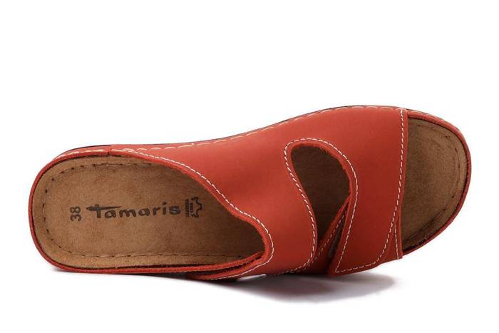 TAMARIS 27510-20 orange, klapki damskie