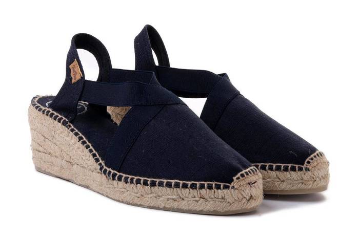 TONI PONS TER mari navy, sandały/espadryle damskie