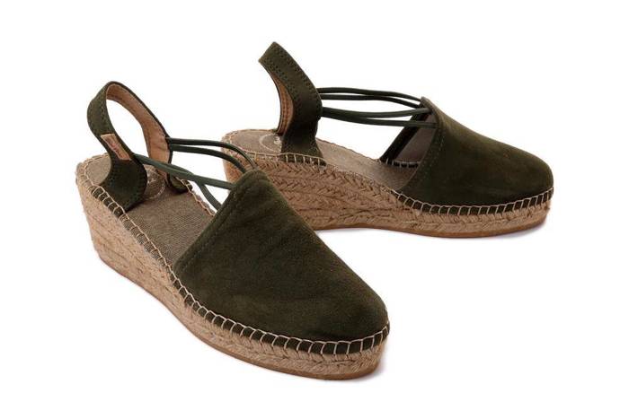 TONI PONS TREMP caqui khaki, sandały/espadryle damskie