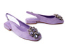 ALMA EN PENA V240391 suede lilac, czółenka damskie