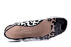 BRENDA ZARO 4418 leopardo czarny, sandały damskie