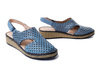 MANITU 820010-05 blau, sandały damskie