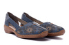 RIEKER 41396-12 blue, sandały/półbuty damskie